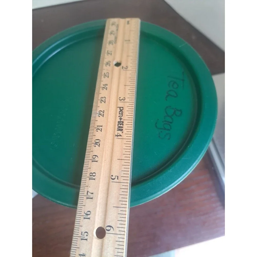 Vtg Set Of 2 Tupperware One Touch Cannisters With Veiwing Window White With...